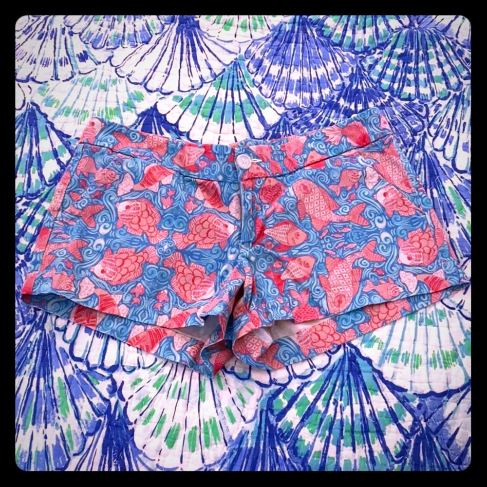 Kaeli Smith fish shorts (look like Lilly pulitzer)